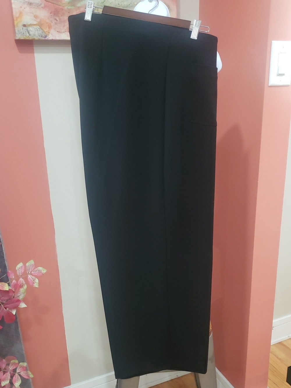 Jones & Co. Black Wide-Leg Women’s Trousers, 3X